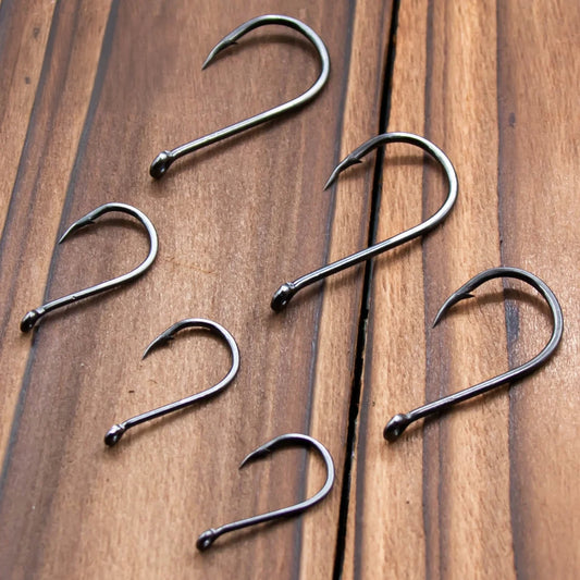 Octopus Beak Barbed Fishing Hooks – 50 or 100 Pack