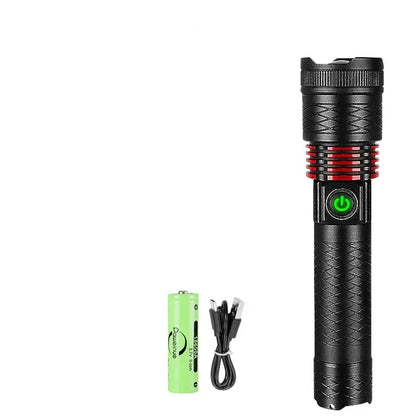 10000mAh Tactical LED Flashlight - Ultra-Bright & Survival-Ready