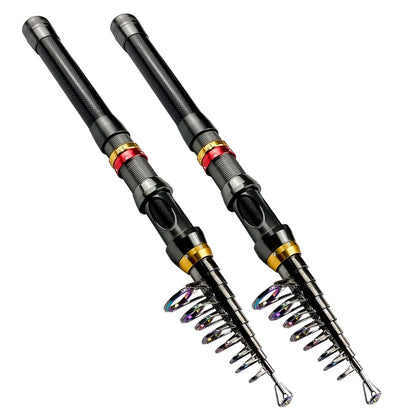 Graphite Fishing Rod and Spinning Reel Combo