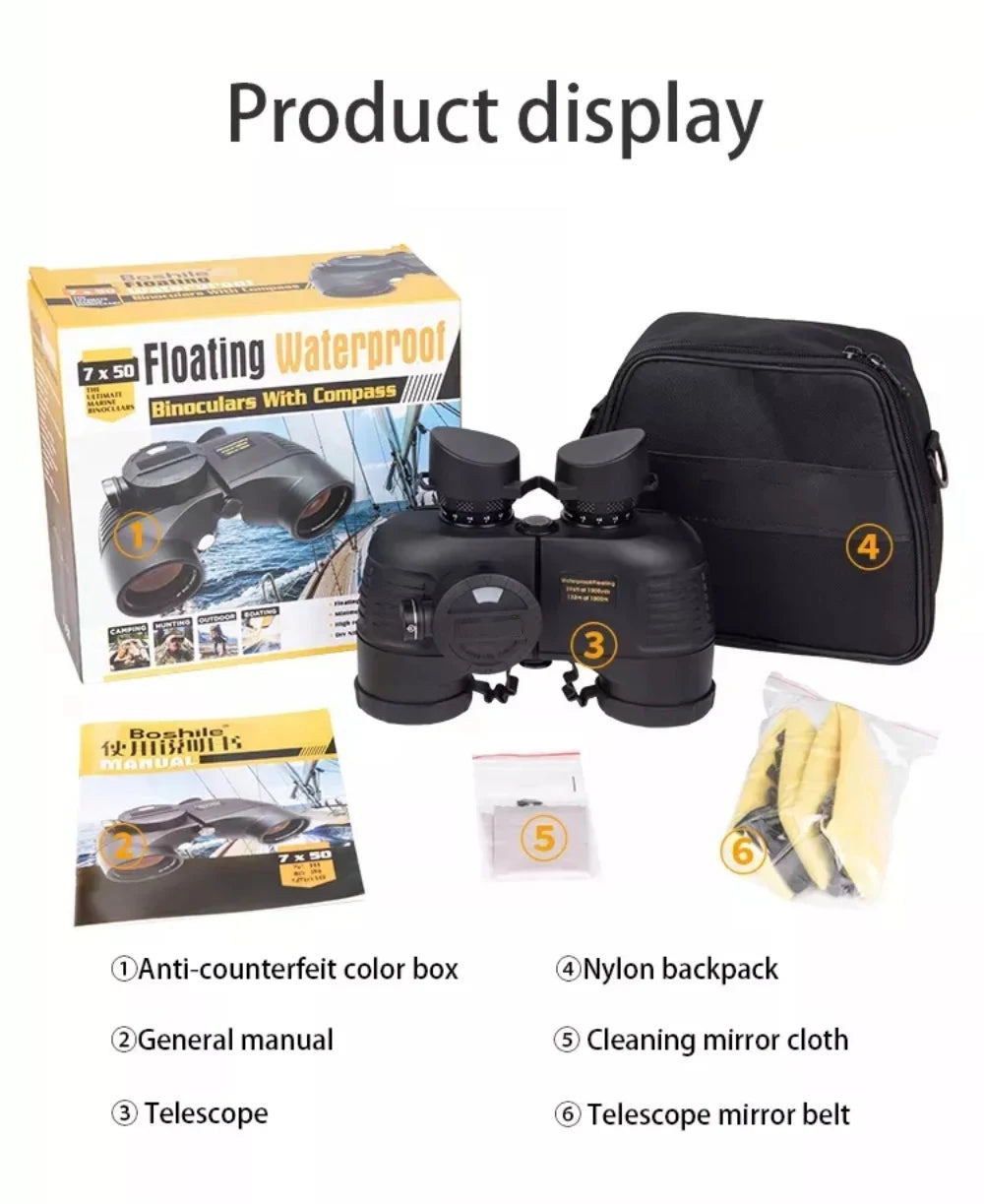 Survival Now™ Rangefinder Compass Binoculars