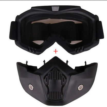 Dustproof Motocross Goggles with Full-Face Mask | Anti-Fog & Windproof