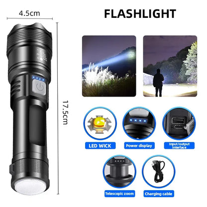 Survival Now™ LED Flashlights 5000LM Ultra Bright Tactical Light