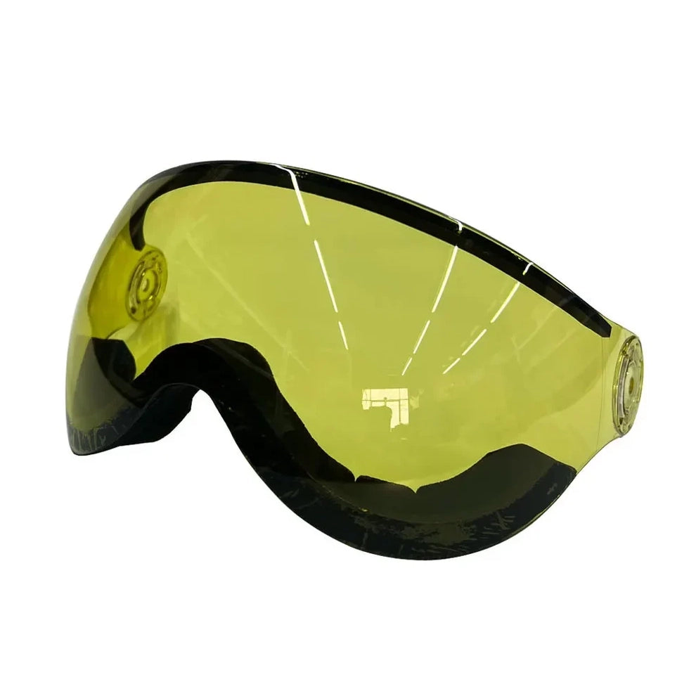 Professional Half-Covered Ski Helmet with Goggles Visor – Integrated Protection and Style for Men and Women
