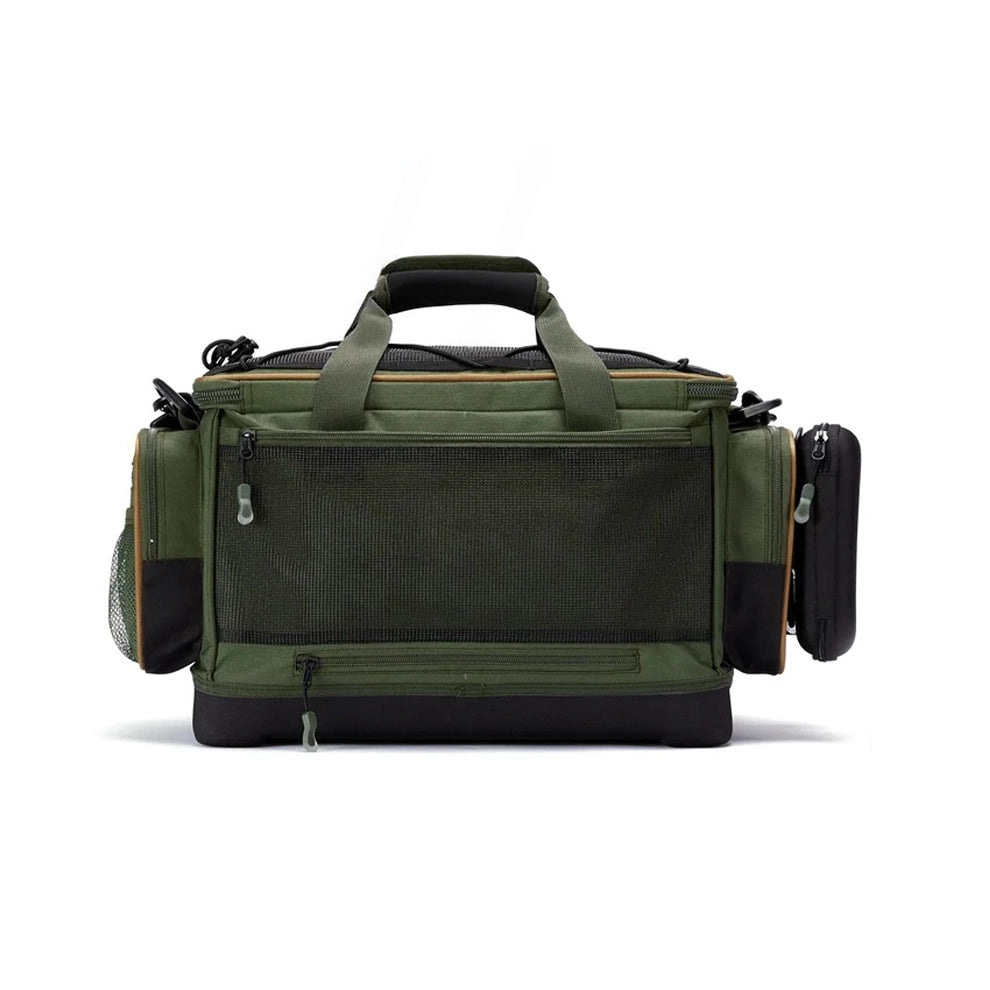 Fishing Tackle Shoulder Bag – Waterproof Base + Rain Cover