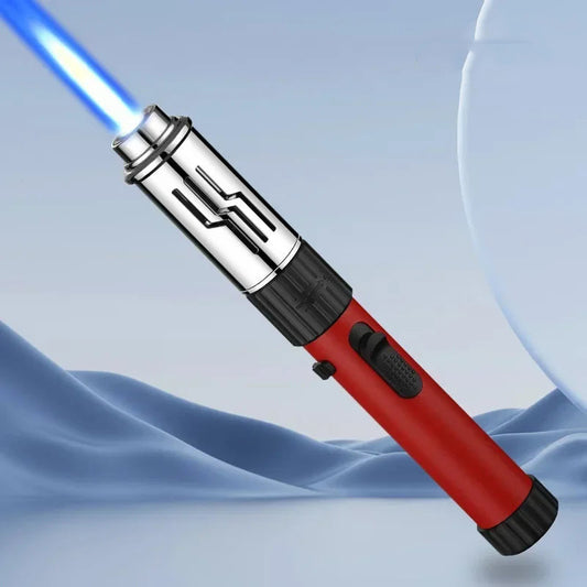 Powerful Blue Flame Jet Torch, Refillable Windproof Butane Lighter