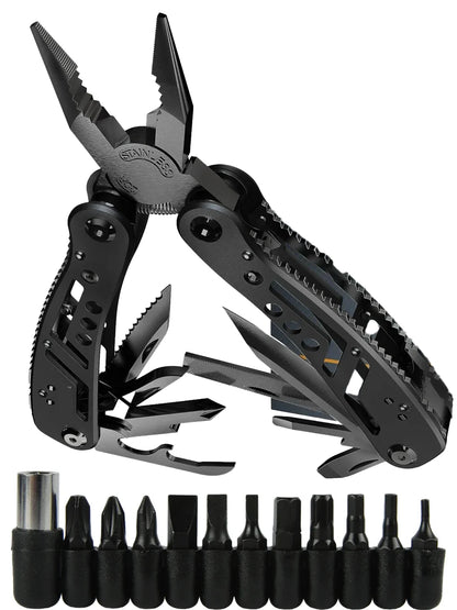 24-in-1 Professional Multitool Pliers – Compact, Rugged