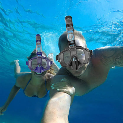 Survival Now™ Underwater Snorkeling Half-Face Mask Set