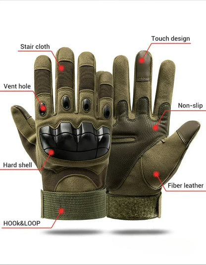 Survival Now™ Motorcycle Camping Cycling Hiking Rock Climbing Tactical Gloves