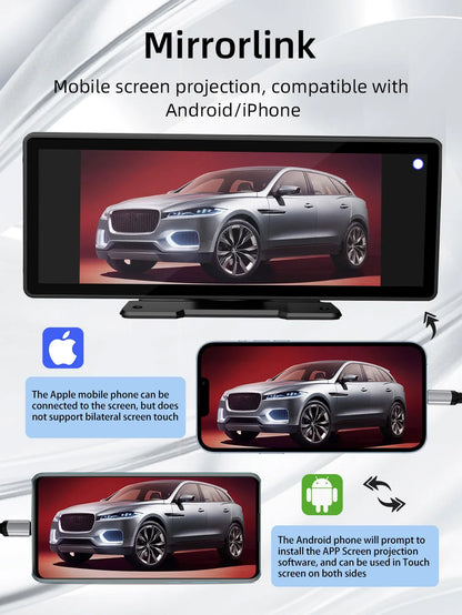 Survival Now™ 10.26-Inch Portable Wireless Car Play Screen