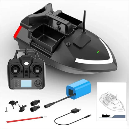 RC Fishing Bait Boat with 2KG Capacity & 500M Range