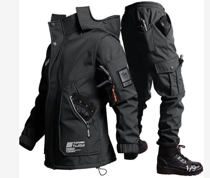 Survival Now™ Winter Velvet Thickened Jacket Suit for Men and Women