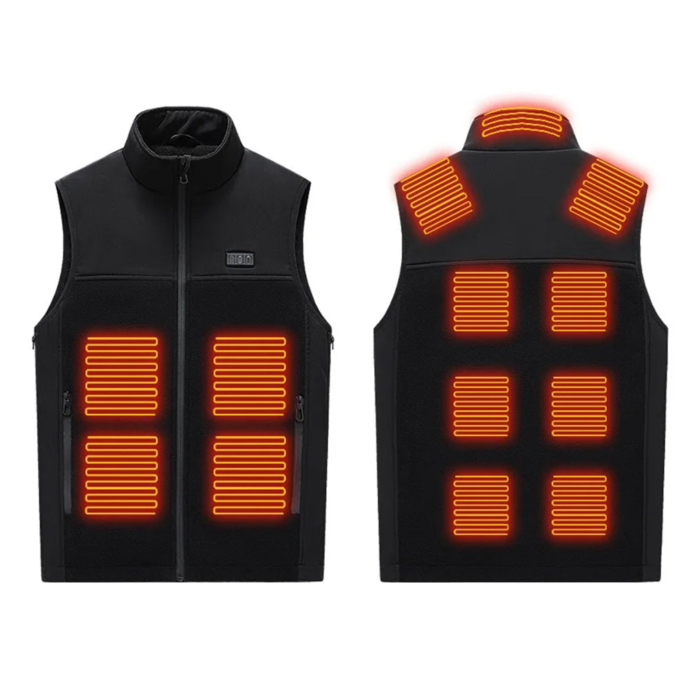 Fleece Electric Heated Vest - USB Powered, Lightweight, Versatile