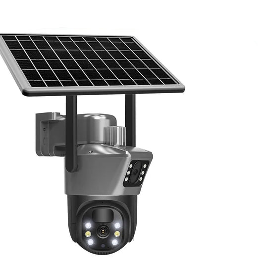 8MP 4K WiFi Solar Camera - Wireless Security with Dual Lens & Solar Power