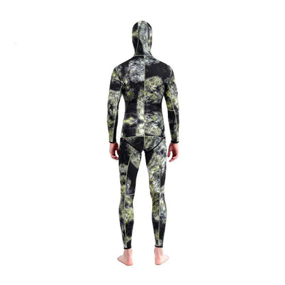 Camouflage 3mm Neoprene Wetsuit - Two-Piece for Diving
