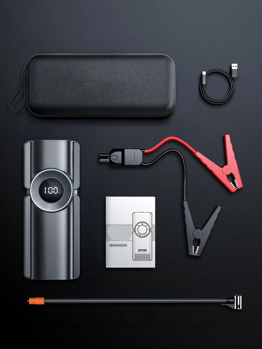 4-in-1 Jump Starter with Air Compressor, Power Bank