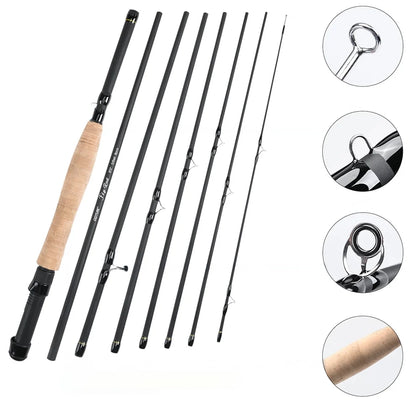 9ft Fly Fishing Rod Kit, Complete Set for Freshwater & Saltwater Angling