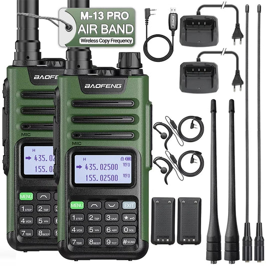 High Power Dual Band Walkie Talkie | Long Range 10W Two-Way Radio