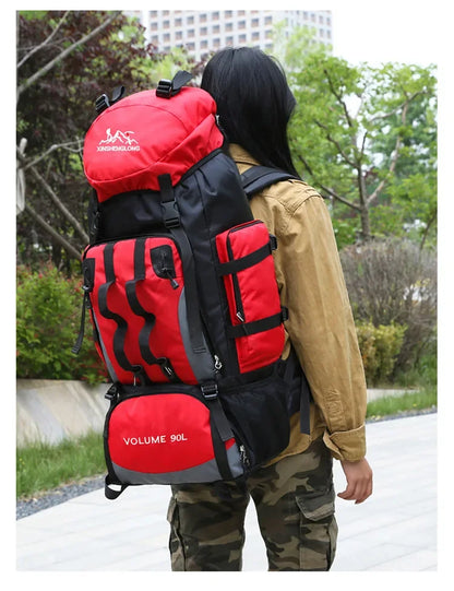 Survival Now™ 90L Waterproof Hiking & Camping Backpack