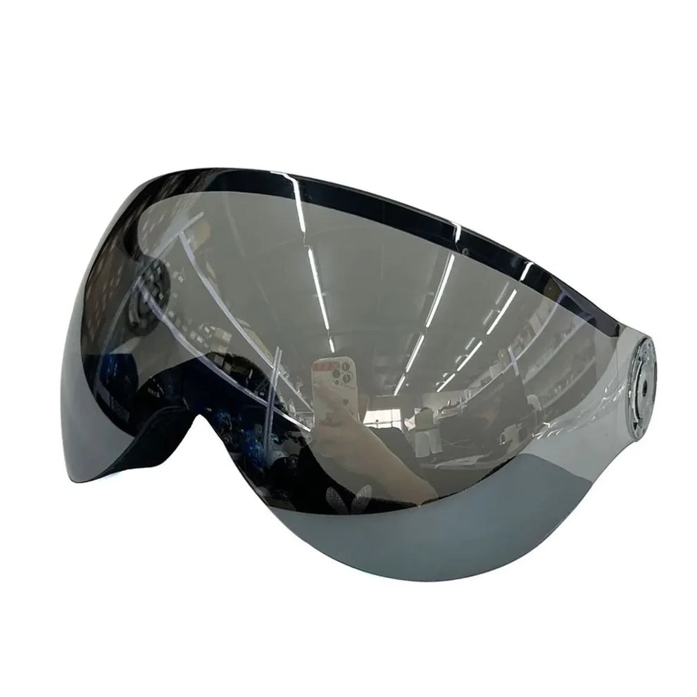 Professional Half-Covered Ski Helmet with Goggles Visor – Integrated Protection and Style for Men and Women