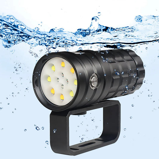 Powerful 25,000-Lumen Diving Flashlight for Deep Sea Exploration