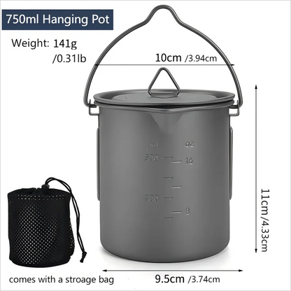 Survival Now™ Titanium Mug Portable Pot