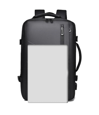 18-Inch Men’s Business Laptop Backpack with USB Charging & Waterproof Design