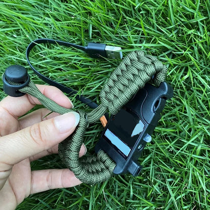 Tactical Survival Wristband Bracelet with LED