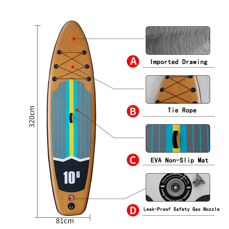 Survival Now™ Inflatable Paddle Surfboard