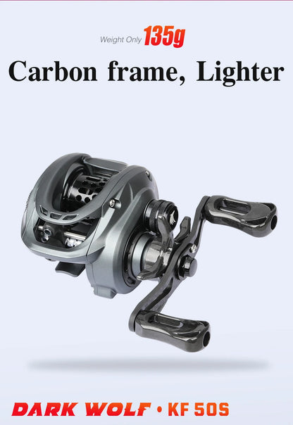 Survival Now™ Dark Wolf 135g Bait cast Reel