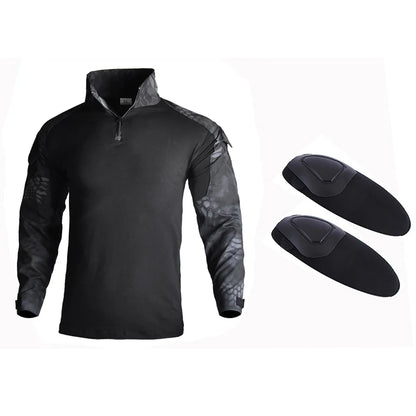 Slim Fit Army Shirt & Camouflage Cargo Pants