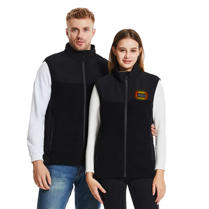 Fleece Electric Heated Vest - USB Powered, Lightweight, Versatile