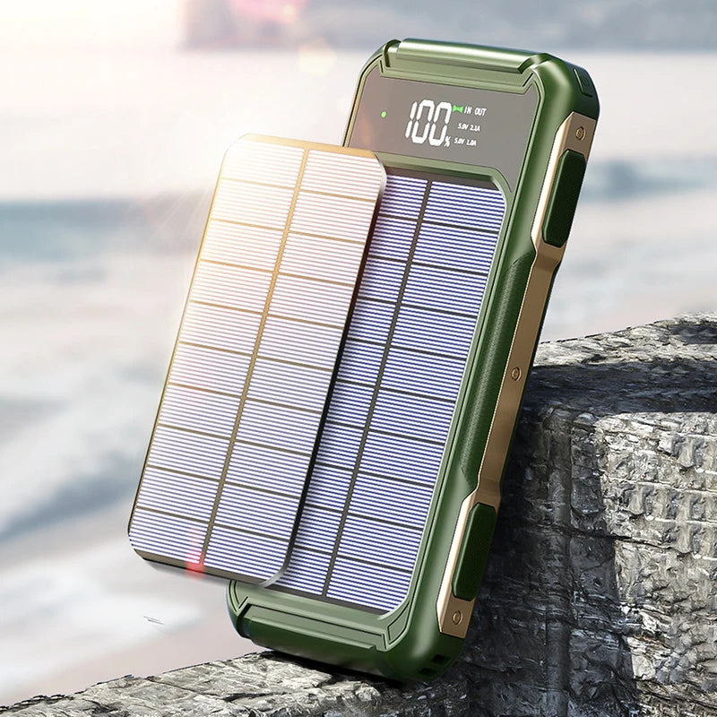 Survival Now™ 30,000mAh Large-Capacity Solar Power Bank
