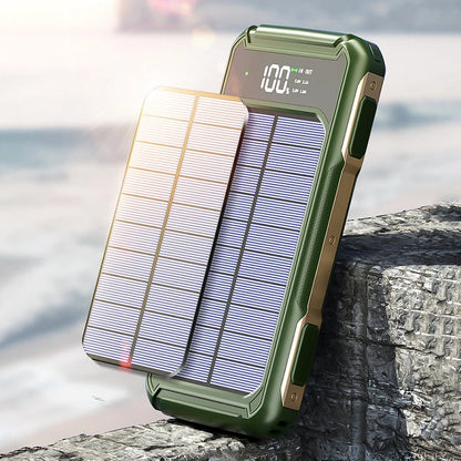 Survival Now™ 30,000mAh Large-Capacity Solar Power Bank