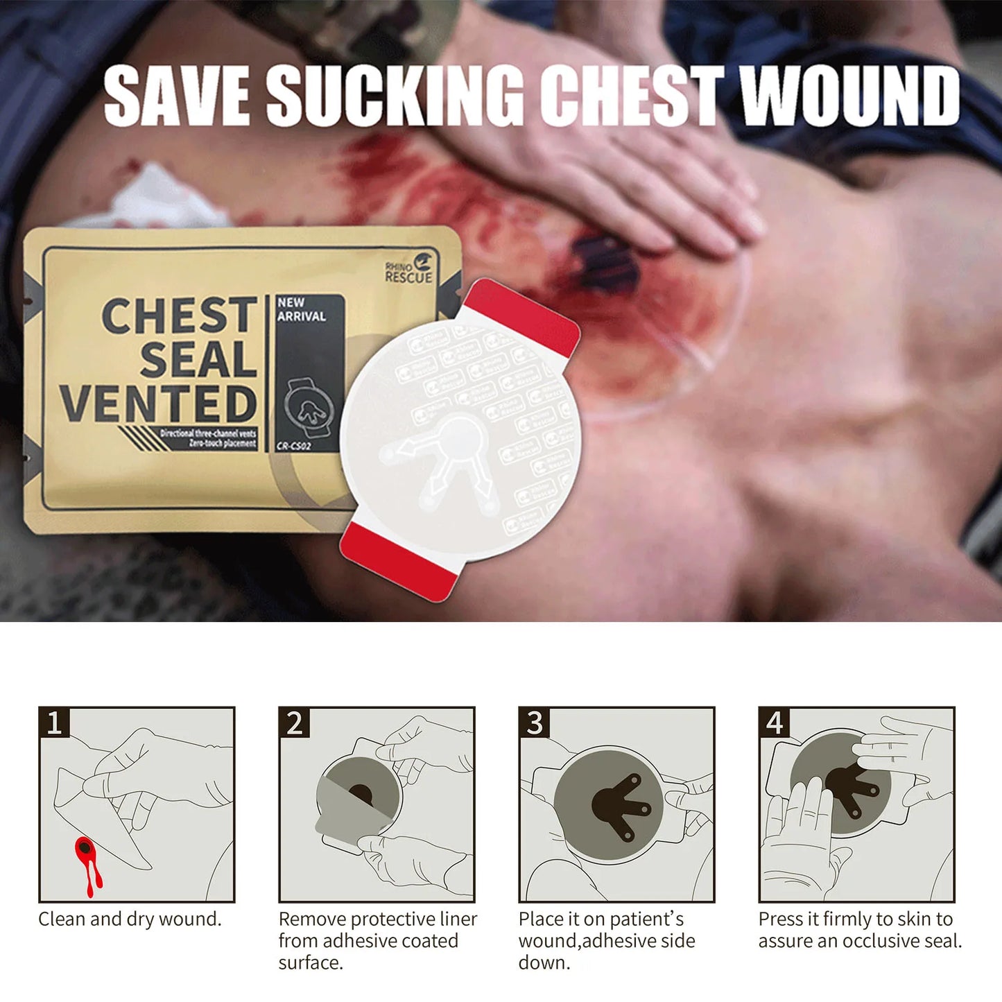 Survival Now™ Tactical Trauma Kit Molle Pouch
