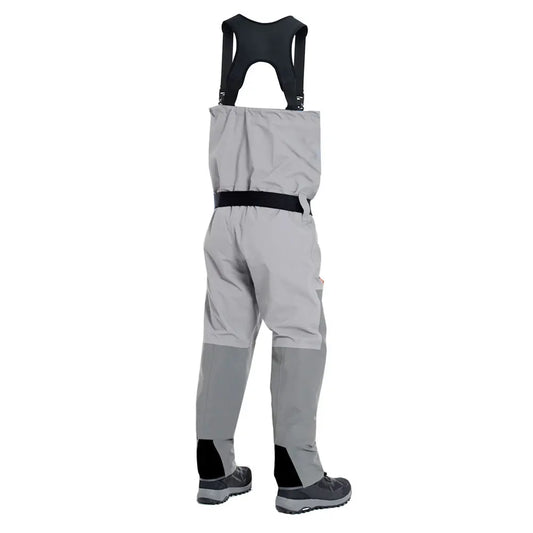 Breathable Chest Fishing Waders – Waterproof Zip-Front with Stockingfoot