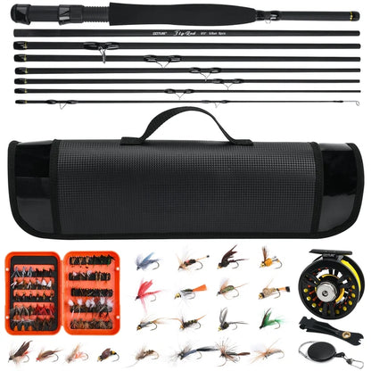 9ft Fly Fishing Rod Kit, Complete Set for Freshwater & Saltwater Angling
