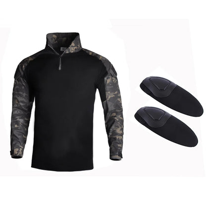 Slim Fit Army Shirt & Camouflage Cargo Pants
