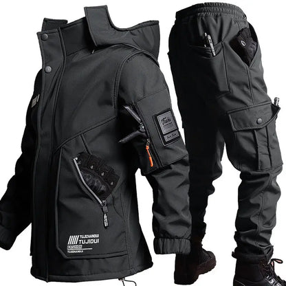 Survival Now™ Winter Velvet Thickened Jacket Suit for Men and Women