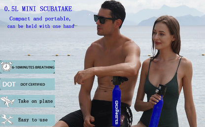 Survival Now™ Scuba Diving Tank, 0.5L Mini Tank