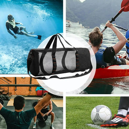 Survival Now™ Large Capacity Foldable Mesh Duffel Dive Bag