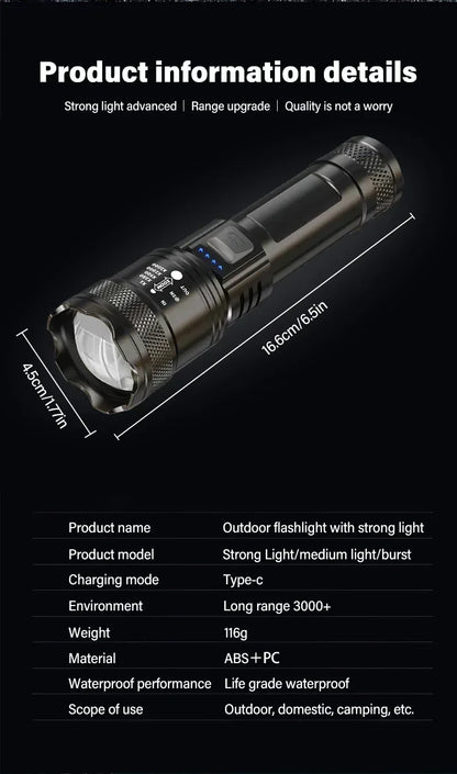 Survival Now™ LED Flashlights 5000LM Ultra Bright Tactical Light