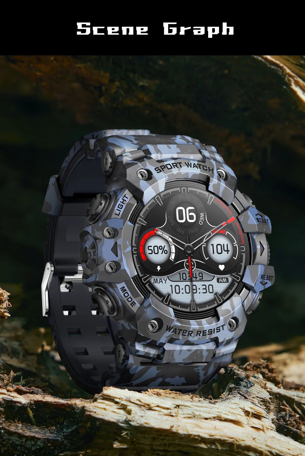 Survival Now™ Rugged Sport Smart Watch