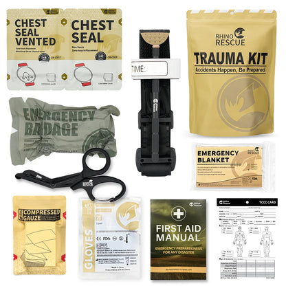 Survival Now™ RHINO RESCUE First Aid Trauma Kit