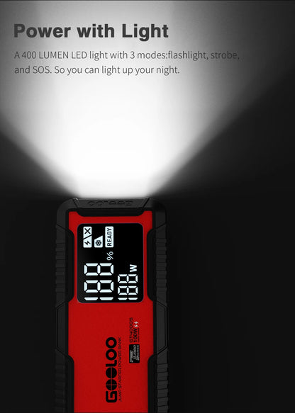 3000A Car Jump Starter Power Bank