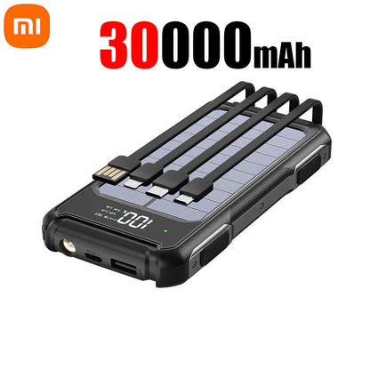 Survival Now™ 30,000mAh Large-Capacity Solar Power Bank