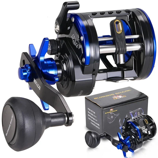 Heavy-Duty Trolling Reel with Level Wind