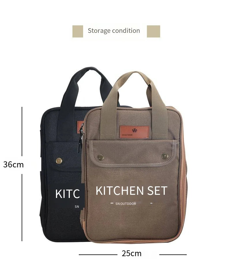 Survival Now™ 8pcs Camping Kitchen Cookware Set