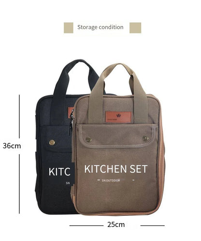 Survival Now™ 8pcs Camping Kitchen Cookware Set