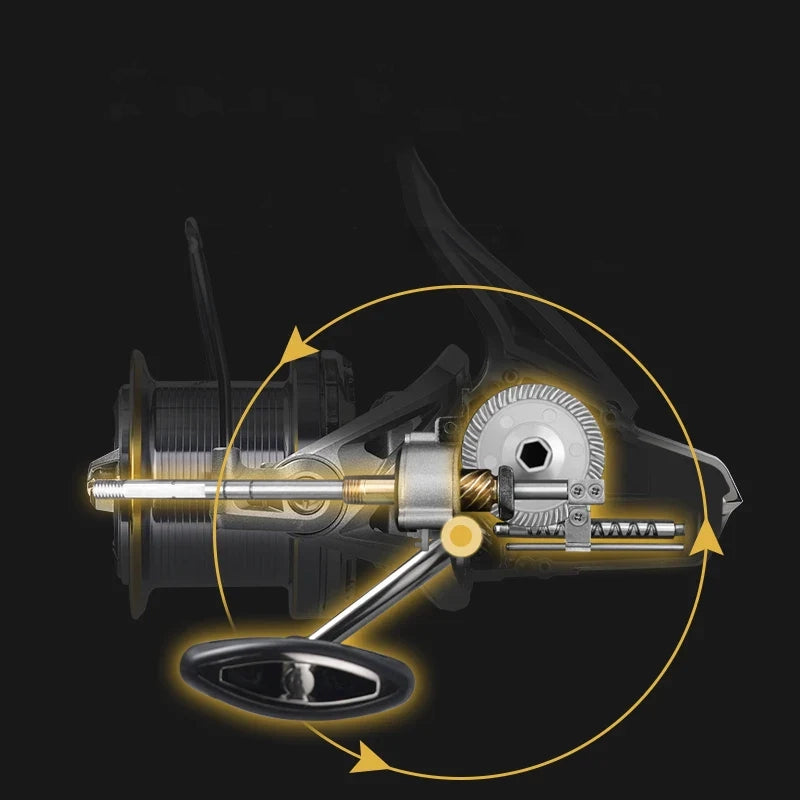Big Spinning Fishing Reel - 20kg Max Drag, Corrosion-Resistant