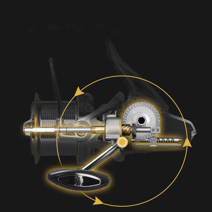 Big Spinning Fishing Reel - 20kg Max Drag, Corrosion-Resistant